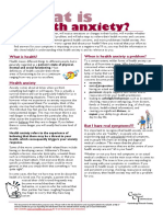 Health Anxiety Information Sheet - 01-What Is Health Anxiety