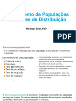 Crescimento de Populações E Padrões de Distribuição: Manecas Baloi, PHD