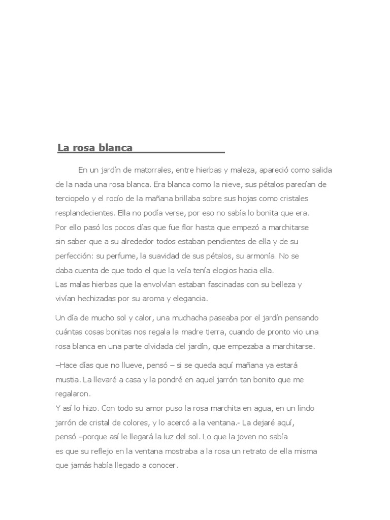 La Rosa Blanca PDF Rosa
