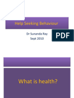 Public Health Lect 2 Health Seeking Behaviour