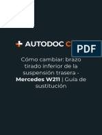 Cómo Cambiar - Brazo Tirado Inferior de La Suspensión Trasera - Mercedes W211 - Guía de Sustitución