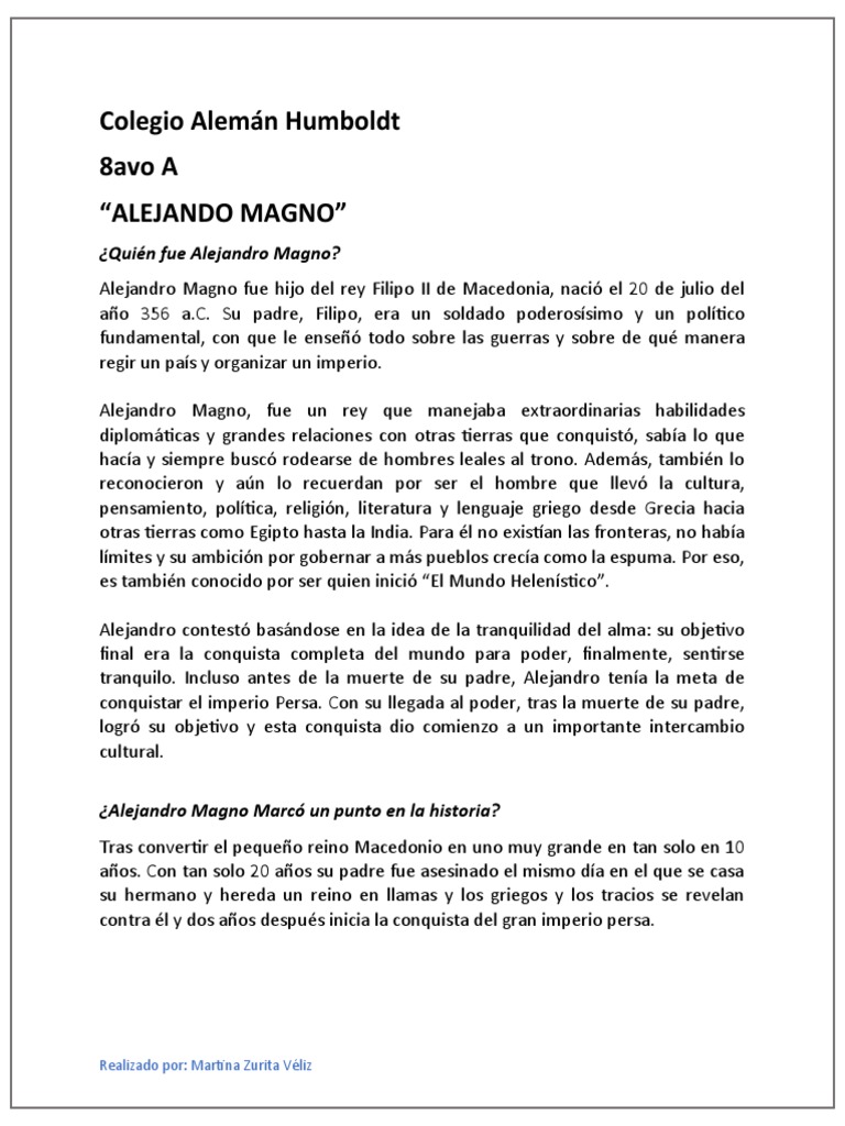 Ensayo Ciso Alejandro Magno PDF Alejandro el Grande Antigua Grecia