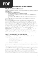 Freelancing Masterclass Roadmap