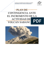 Plan de Contingencia Ante El Incremento de La Actividad Del Volcán Sabancaya