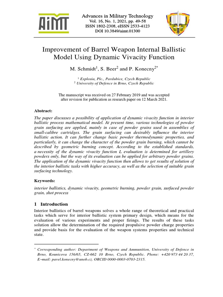 Improvement of Barrel Weapon | PDF | Gun Barrel | Gases