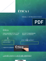 Ética 1 - Tema 1 Introducción