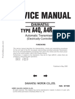 Daihatsu Type A4q A4r Series Automatic Transmission Electrically Controlled Service Manual No9738