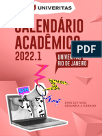 Ped-Cld-10401 - Calendario Academico - 2022.1 - Univeritas Rio de Janeiro v.00