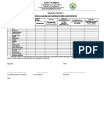 BE Form 1 - PHYSICAL FACILITIES AND MAINTENANCE NEEDS ASSESSMENT FORM