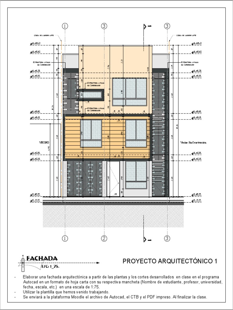Elaboración de Fachada Arquitectónica | PDF
