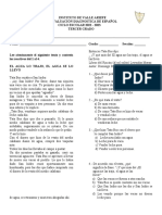 Examen de Diagnostico de Español 3°