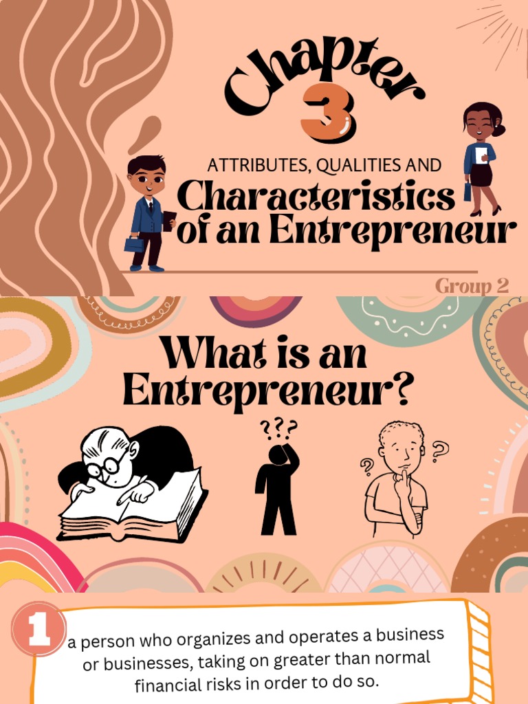 Attributes, Qualities and Characteristics of An Entrepreneur | PDF ...