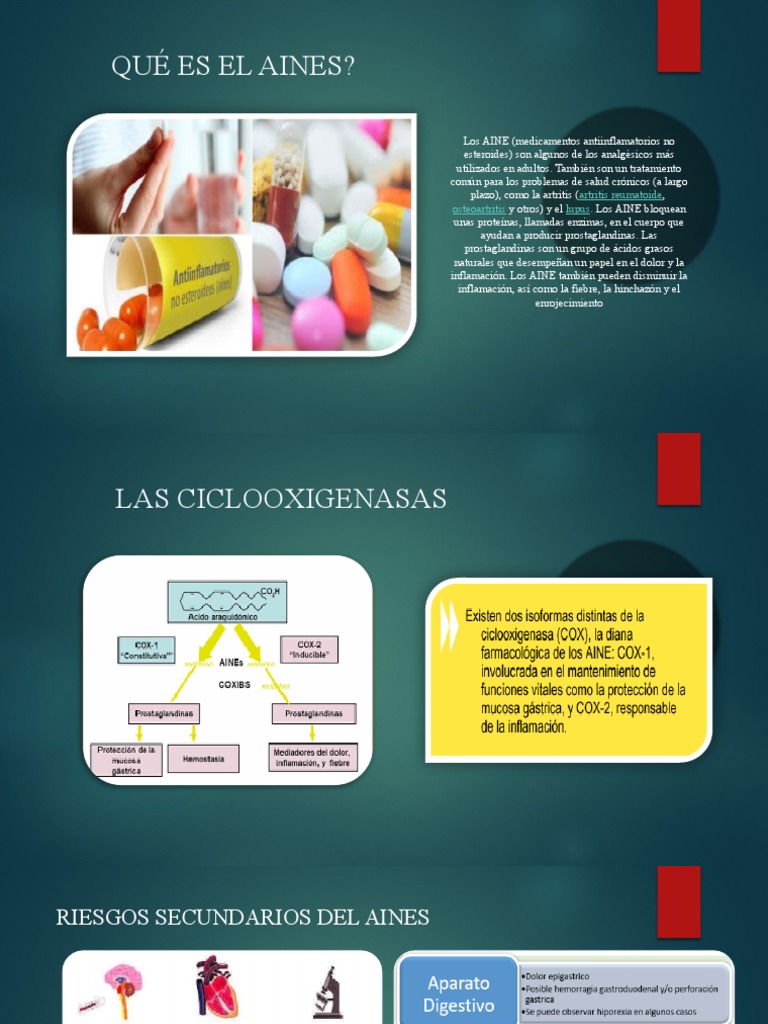 AINES | PDF | Droga anti-inflamatoria libre de esteroides | Analgésico