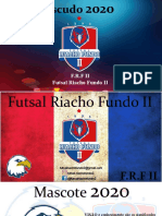 F.R.F II Futsal Riacho Fundo 2020 Calendário e Elenco