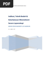Download Indikasi Teknik Bedah  Keterbatasan Miomektomi Secara Laparoskopi  by Izzun Nasheev M Hasmuri SN60188586 doc pdf