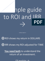 A Simple Guide To ROI and IRR