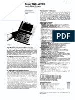 Agilent 3560A Hand-Held Dual-Channel Dynamic Signal Analyzer Data Sheet