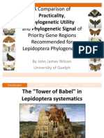 A Comparison of Practicality, Phylogenetic Utility and Phylogenetic Signal of Priority Gene Regions Recommended For Lepidoptera Phylogenetics