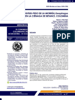 Relación Longitud-Peso de La Morrúa en La CB, Colombia-CCA 2020