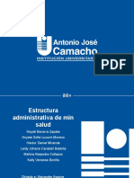 Estructura Aministrativa de Minsalud