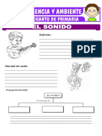 El Sonido para Cuarto de Primaria