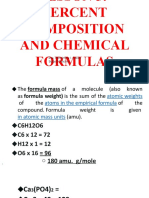 Lesson 5 6 Formula Mass Percent Composition Limiting Excess Reagents
