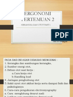 Ergonomi Dasar Pertemuan Kerangka Dan Otot Part 1