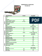 Generador Gasolina TG2500CX