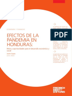 Efectos de La Pandemia en Honduras