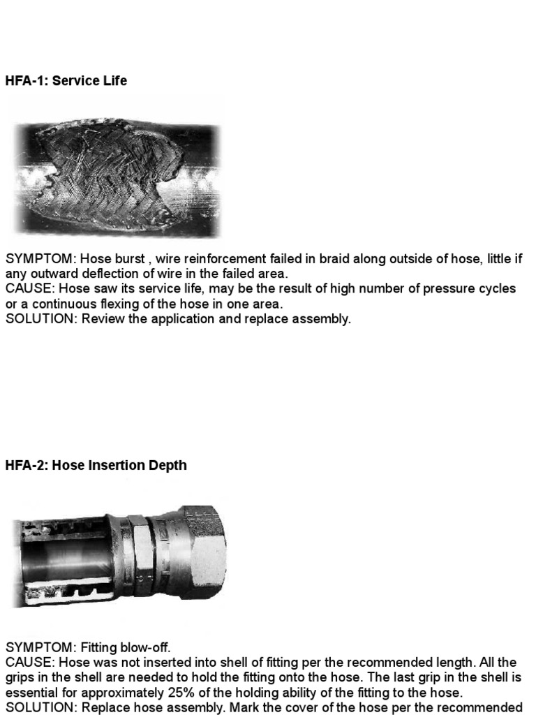 Hose Failure Analysis and Solutions | PDF | Pipe (Fluid Conveyance) | Hose
