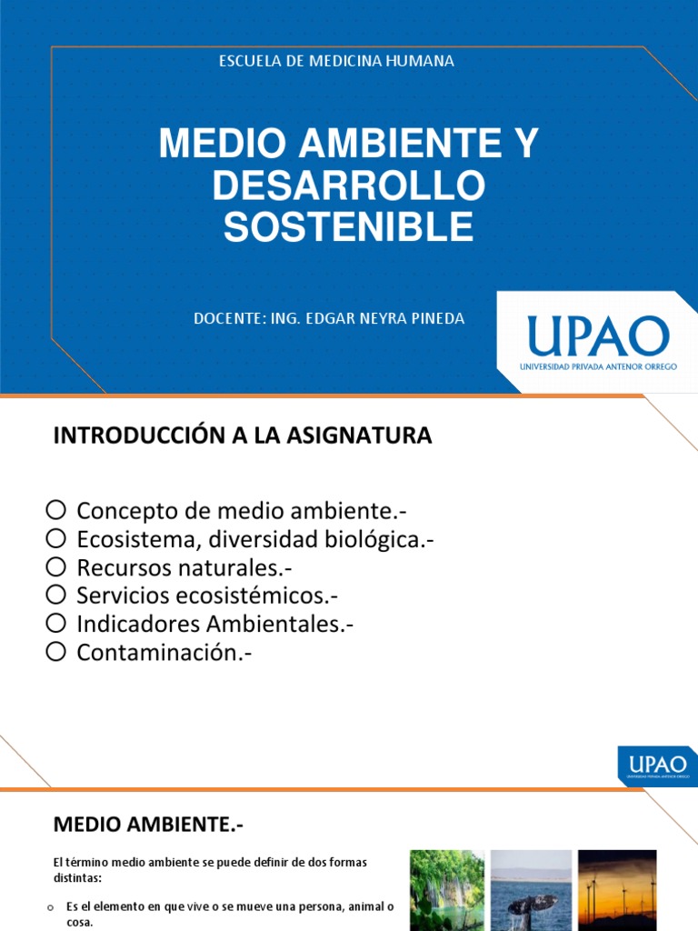 Medio Ambiente y Desarrollo Sostenible | PDF | Contaminación | Entorno ...