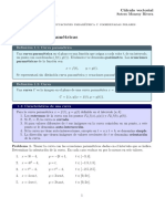 1 Ecuaciones Paramétricas: Definición 1.1: Curva Paramétrica