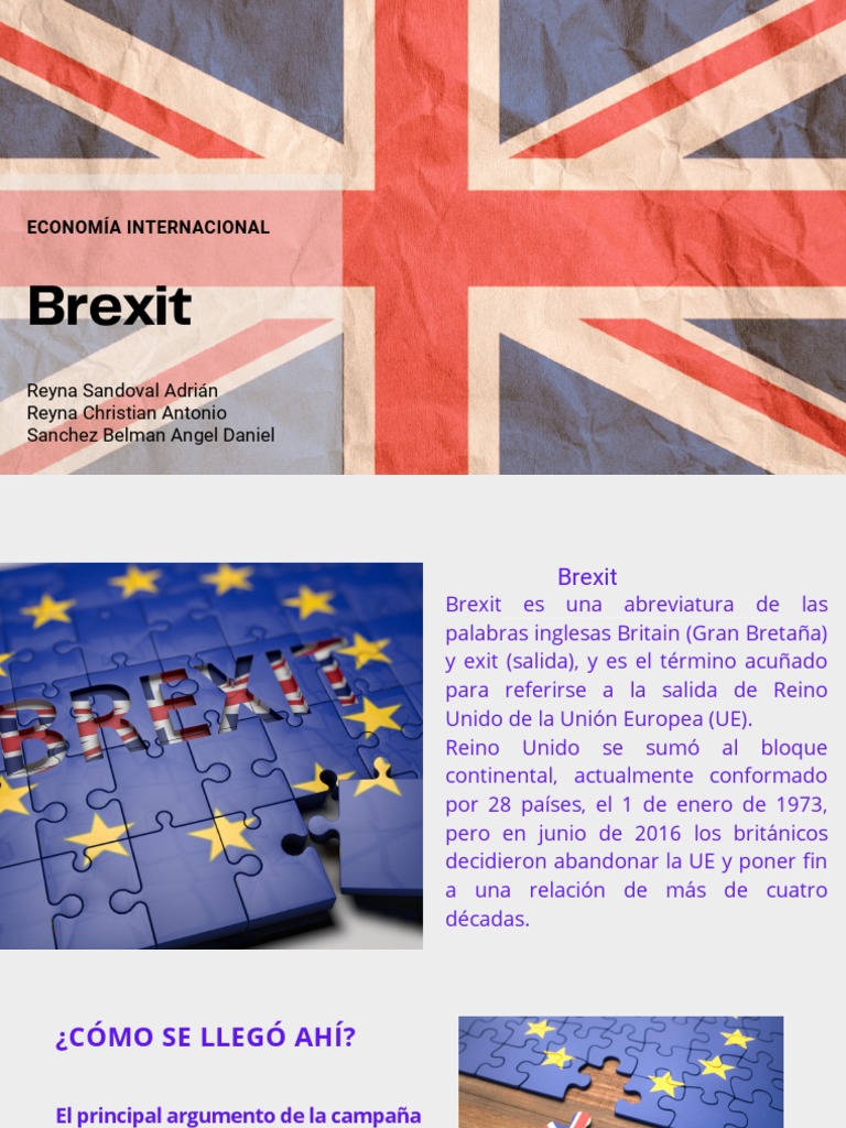 Brexit Presentation | PDF | Brexit | Reino Unido