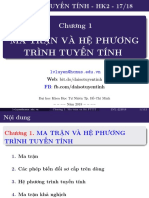 Chuong 1 - Ma Tran Va He PTTT