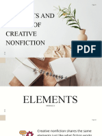 Elements and Themes of Creative Nonfiction