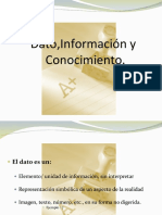 Dato Información Conocimiento-Presentación