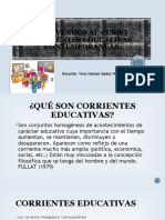 Bienvendos Al Curso Corrientes Educativas Contemporáneas