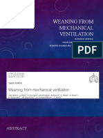 Weaning de ventilación mecánica: revisión de consenso internacional