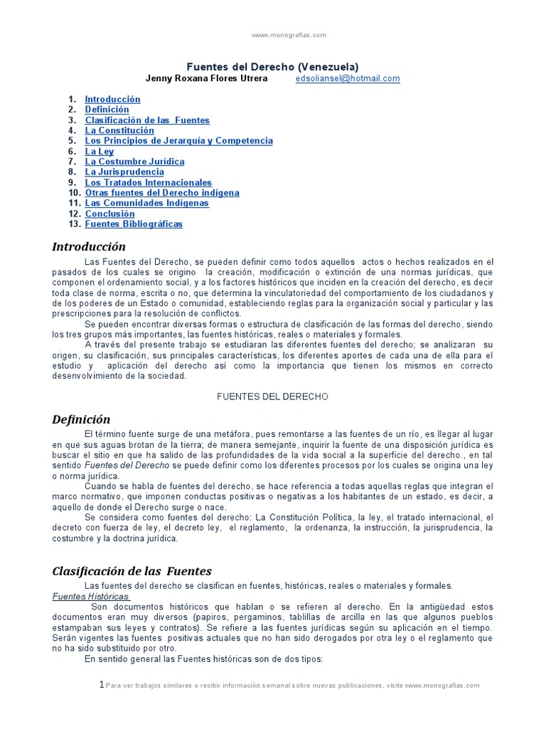 Fuentes del derecho venezuela pdf fuentes del derecho constituci n