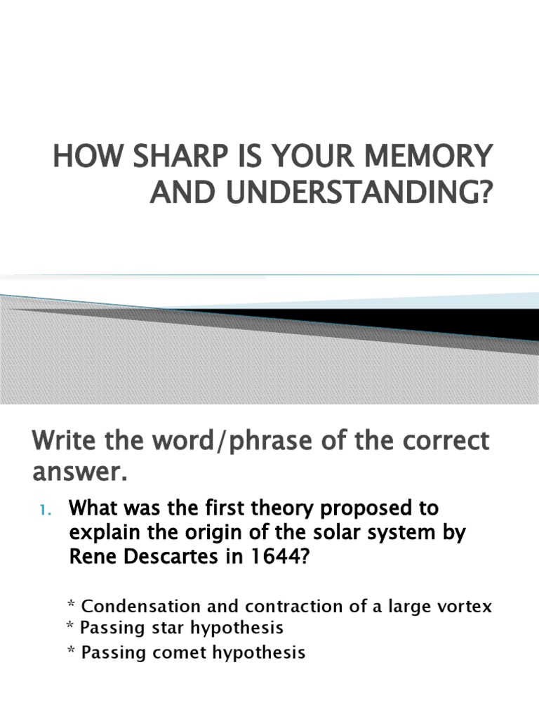 Earth and Life Science Quiz PDF Earth Formation And Evolution Of The Solar System