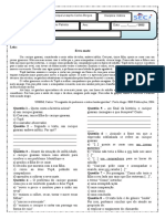 Interpretacao de Texto Lenda Do Chimarrao 7º Ano Word