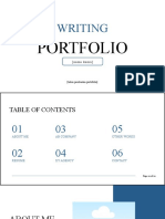 Template Portofolio Content Writer