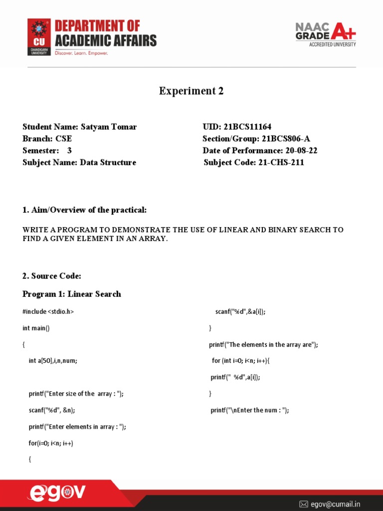 DS 2 | Download Free PDF | Array Data Structure | Software Engineering