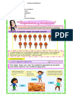 SESIÓN DE APRENDIZAJE Matematicas DIVIDIMOS