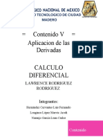 Contenido V Aplicacion de Las Derivadas Calculo Diferencial