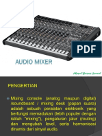 cara singkat mixing audio (Mixer) Mixing Console