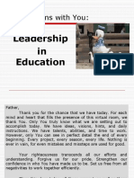 EDMGT 616 - Leadership in Education
