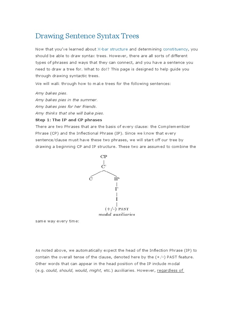 Drawing Sentence Syntax Trees | PDF | Phrase | Clause