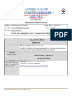 Queen'S Row Integrated Science School: Unit Standards and Competencies Diagram