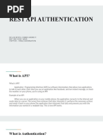 Rest API Authentication